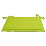 Vidaxl chaises pliables de jardin 2 pièces avec coussins bambou