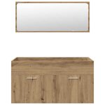 vidaXL Ensemble de meubles salle de bain 4 Pièces bois d'ingénierie