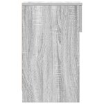 vidaXL Table de chevet avec tiroir sonoma gris 20x36x60 cm