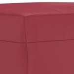 vidaXL Ensemble de canapés 3 Pièces et coussins Rouge bordeaux Similicuir