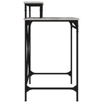 Bureau table poste de travail meuble d'ordinateur informatique étude sonoma 80 x 50 x 90 cm bois d'ingénierie et fer gris 02_0023965