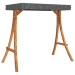 vidaXL Chaise balançoire avec coussin et auvent bois massif d'épicéa