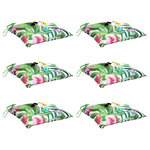 vidaXL Coussins de chaise lot de 6 multicolore 50x50x7 cm tissu oxford