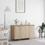 vidaXL Buffet Chêne sonoma 120 x 41 x 75 cm Bois d'ingénierie