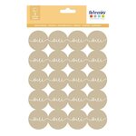 120 stickers kraft Oui