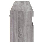 vidaXL Meubles TV muraux et lumières LED 2Pièces sonoma gris 80x30x40 cm