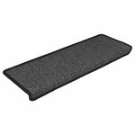 vidaXL Tapis d'escalier autocollants 30 Pièces 65x21x4 cm anthracite