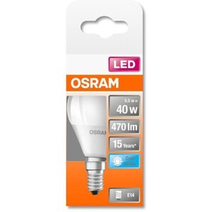 Osram ampoule led sphérique dépolie avec radiateur 5 5w=40 e14 froid