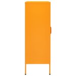 vidaXL Armoire de rangement Jaune moutarde 80 x 35 x 101 5 cm Acier