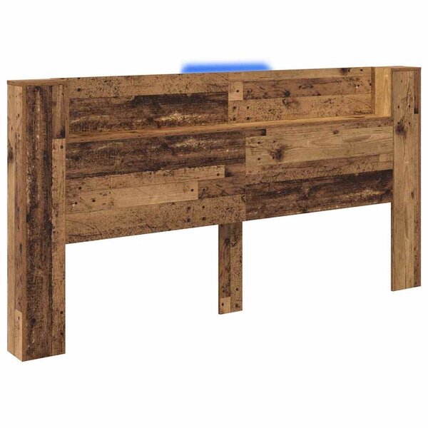vidaXL Tête de lit Bois Ancien 200 x 15 x 103 5 cm Bois d'ingénierie