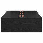 vidaXL Cadre de lit avec rangement Chêne noir 100 x 200 cm