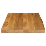 vidaXL Dessus de table à bord vivant 80x60x2 5 cm bois massif manguier