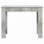 vidaXL Bureau gris béton 100x45x75 cm bois d'ingénierie