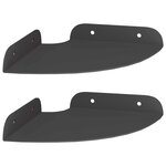 vidaXL Étagère flottante avec étagère 2 Pièces Noir 15 x 15 x 2 cm