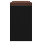 vidaXL Banc à chaussures Noir 103x30x48 cm Bois d'ingénierie