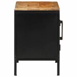vidaXL Cabinet de chevet Marron et noir 50 x 30 x 45 cm