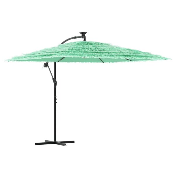 vidaXL Parasol de jardin avec mât en acier vert 269x269x235 cm