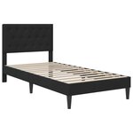 vidaXL Cadre de lit avec tête de lit Noir 90 x 200 cm Velours
