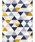Tapis d'intérieur Triangle 80 x 150 cm - Jaune