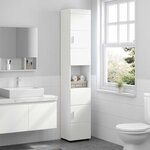 vidaXL Ensemble d'armoire de salle de bain avec stockage TULUM Blanc