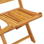 vidaXL Ensemble bistro de jardin 3 Pièces Marron Bois d'acacia massif