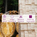 vidaXL Tête de lit Marron miel 93 5x3x81 cm Bois massif de pin