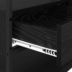 vidaXL Armoire Chêne noir 89 x 39 x 184.5 cm Bois d'ingénierie