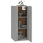 vidaXL Meuble TV mural Sonoma gris 40x34 5x80 cm
