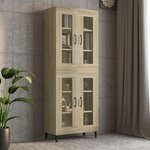 vidaXL Armoire murale suspendue Chêne sonoma 69 5x34x90 cm