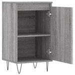 vidaXL Buffets 2 Pièces sonoma gris 40x35x70 cm bois d'ingénierie