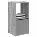 vidaXL Table de chevet Gris Sonoma 35 x 32 x 68 5 cm Bois d'ingénierie