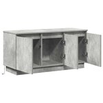 vidaXL Meuble TV Gris béton 100 x 38 x 49 cm Bois d'ingénierie