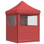 vidaXL Tente de fête Bordeaux 200 x 200 x 306 cm Tissu Oxford
