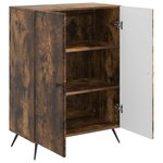 vidaXL Buffet Chêne fumé 66 x 34 5 x 90 cm Bois d'ingénierie