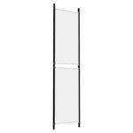 vidaXL Cloison de séparation 3 panneaux Blanc 150x200 cm Tissu