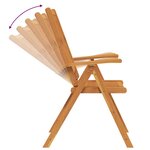 vidaXL Ensemble de salle à manger pour jardin Pliant 7 Pièces Marron