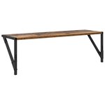 vidaXL Étagères Murales 2 Pièces Bois Ancien 80 x 25 x 25 5 cm