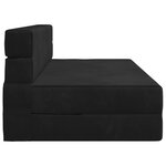 vidaXL Canapé-lit pliable Noir 152 x 86 5 x 60 cm Tissu