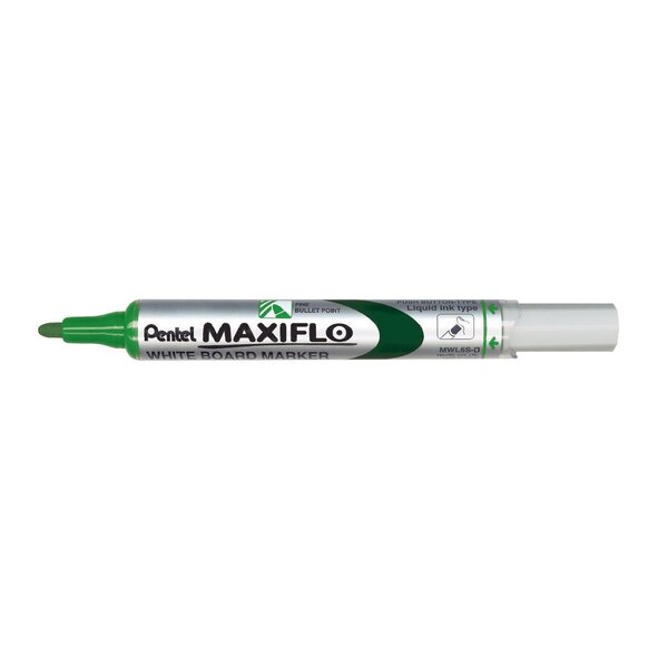 Marqueur MAXIFLO MWL5S Tableau blanc Pointe Ogive Vert x 12 PENTEL