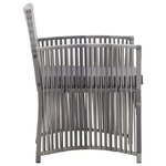 vidaXL Salon de jardin 4 Pièces avec coussin Résine tressée Anthracite