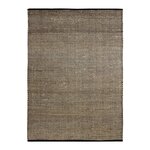 Tapis en Jute 120x170 naturel - noir
