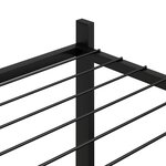 vidaXL Jardinière 83x25x80 cm Noir Fer