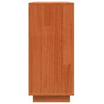 vidaXL Buffet avec tiroir Marron 111 x 34 x 75 cm Bois de pin massif