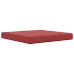 vidaXL Coussin de canapé d'extérieur Bordeaux 80 x 80 x 8 cm Polyester