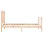 vidaXL Cadre de lit sans matelas bois massif