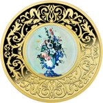 Pièce de monnaie en Argent 500 Francs g 17.50 Millésime 2025 Flowers in Painting FLOWERS IN A ROCOCO VASE