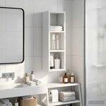 vidaXL Armoire murale de salle de bain Blanc 20 x 16 x 62 5 cm