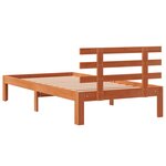 vidaXL Cadre de lit sans matelas cire marron 90x200 cm bois pin massif