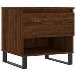 vidaXL Table basse chêne marron 50x46x50 cm bois d'ingénierie