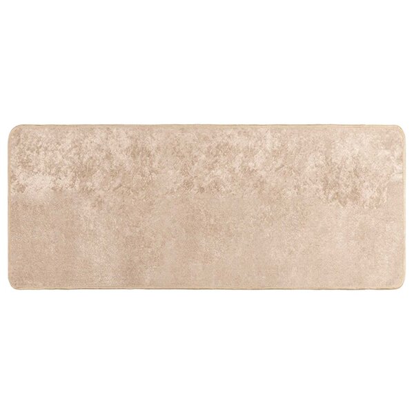vidaXL Coureur de Tapis MARSA Beige 50 x 100 cm Polyester et PVC